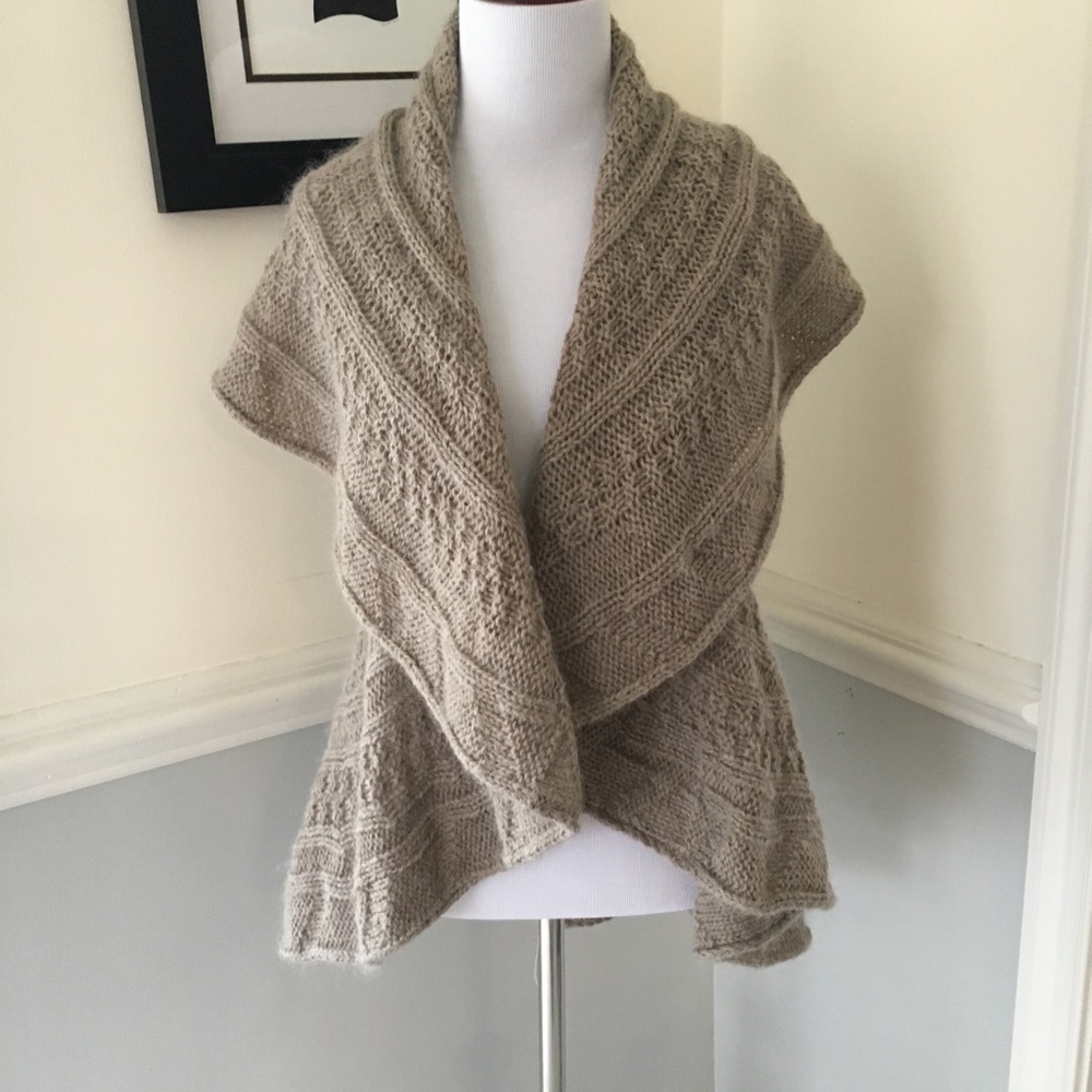 Anthropologie mohair Italy sweater vest m/l